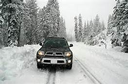Toyota in snow